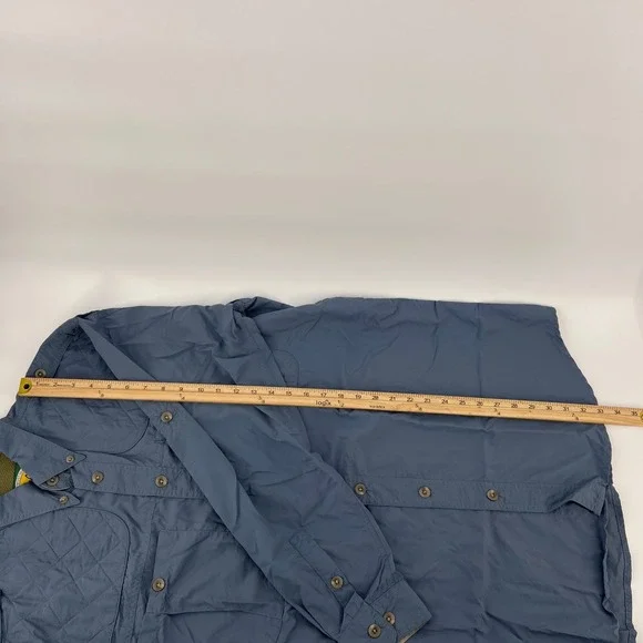 Cabelas Men Vented Hunting Shooting Shirt LT Tall Padded Quilted Shoulders Large - Picture 8 of 9